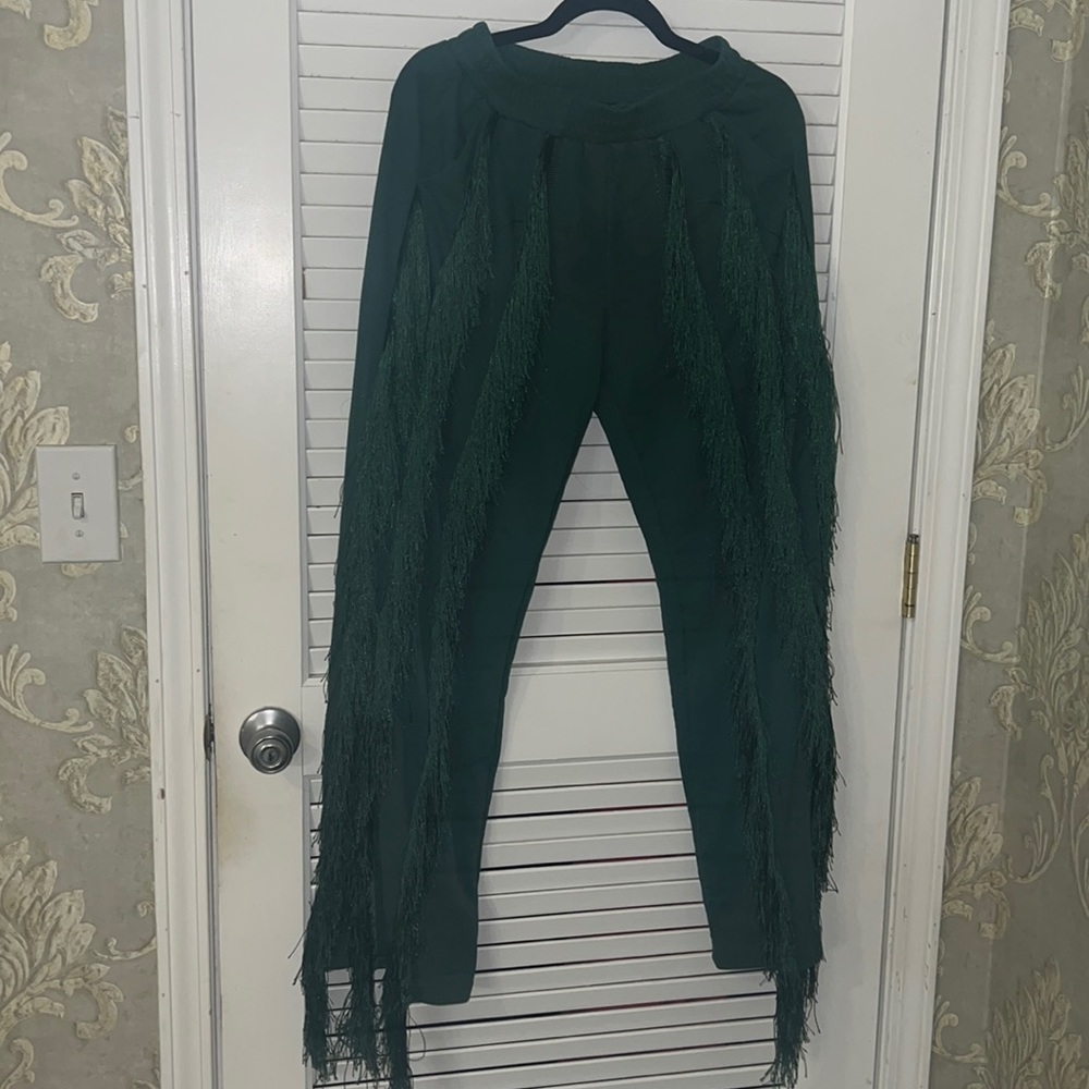 Fringed pants